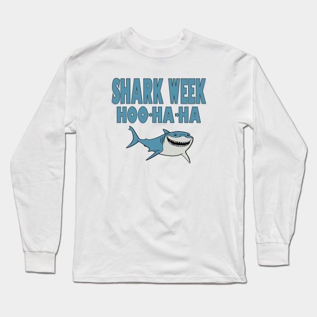 FINDING NEMO SHARK WEEK SHIRT Long Sleeve T-Shirt by Chip and Company